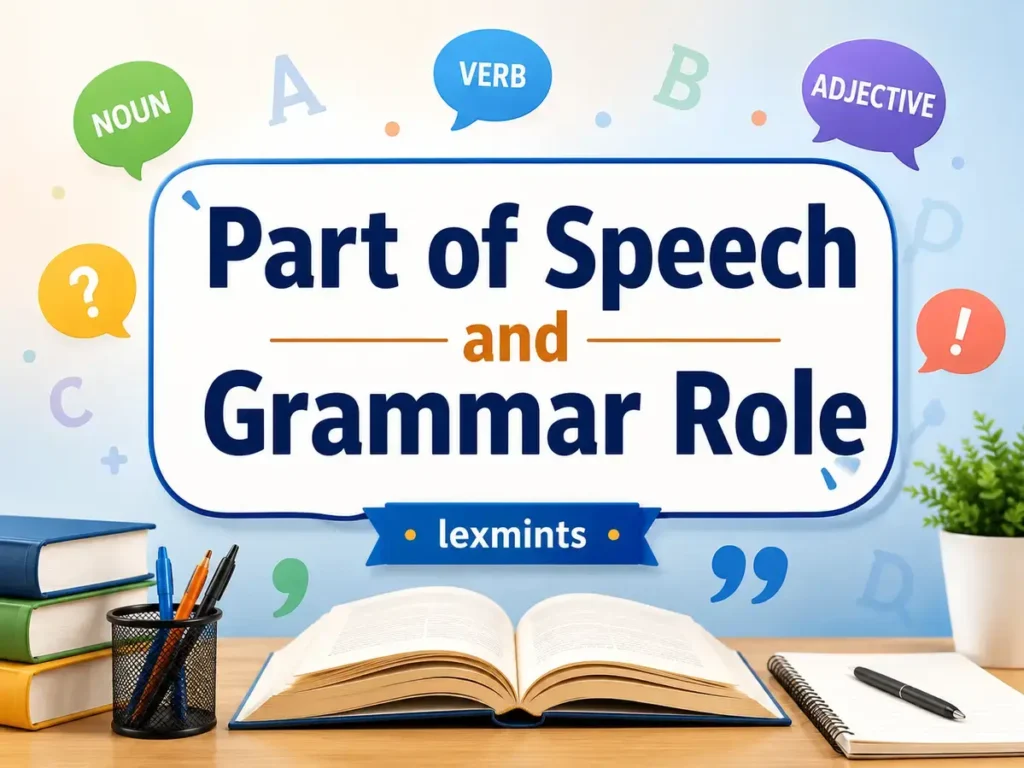 Part of Speech and Grammar Role
