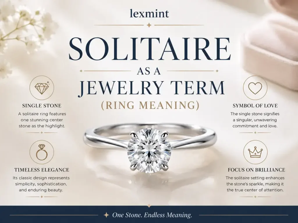 SOLITAIRE AS A JEWELRY TERM (RING MEANING)