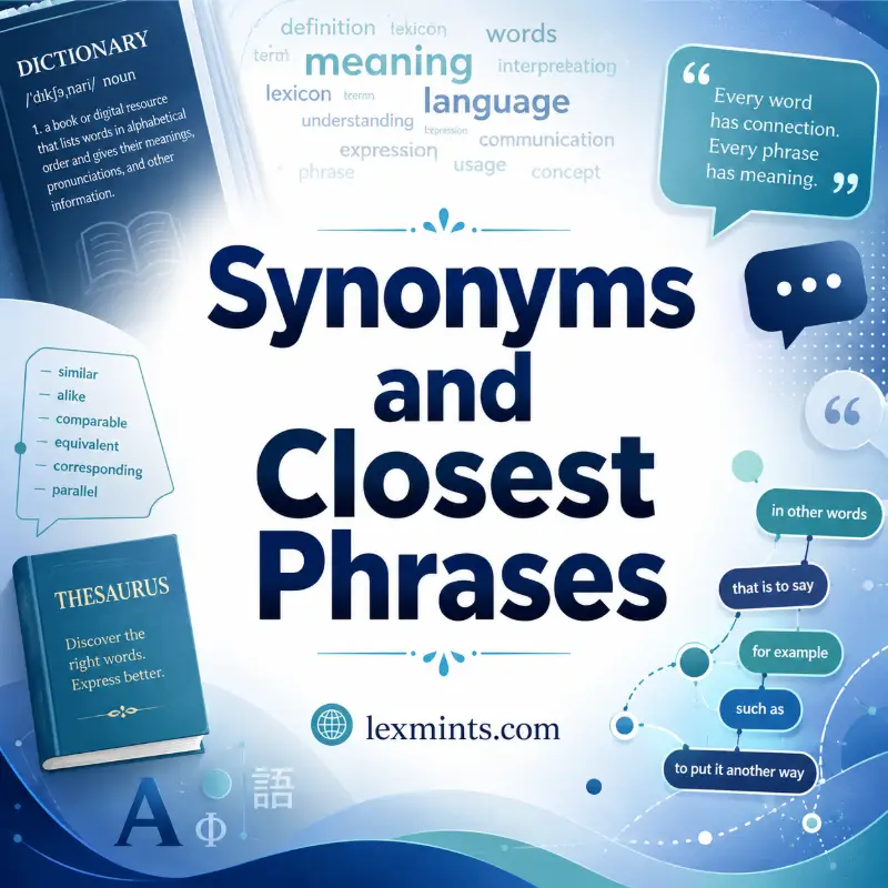 Synonyms and Closest Phrases