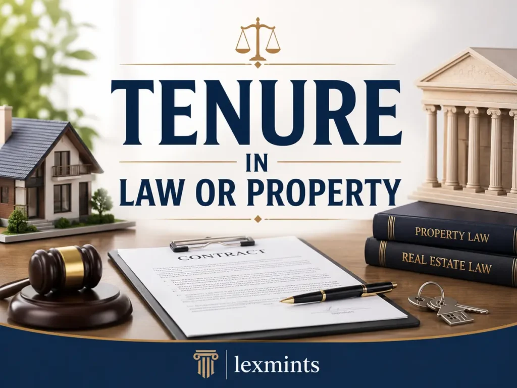 TENURE IN LAW OR PROPERTY