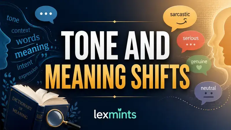 TONE AND MEANING SHIFTS