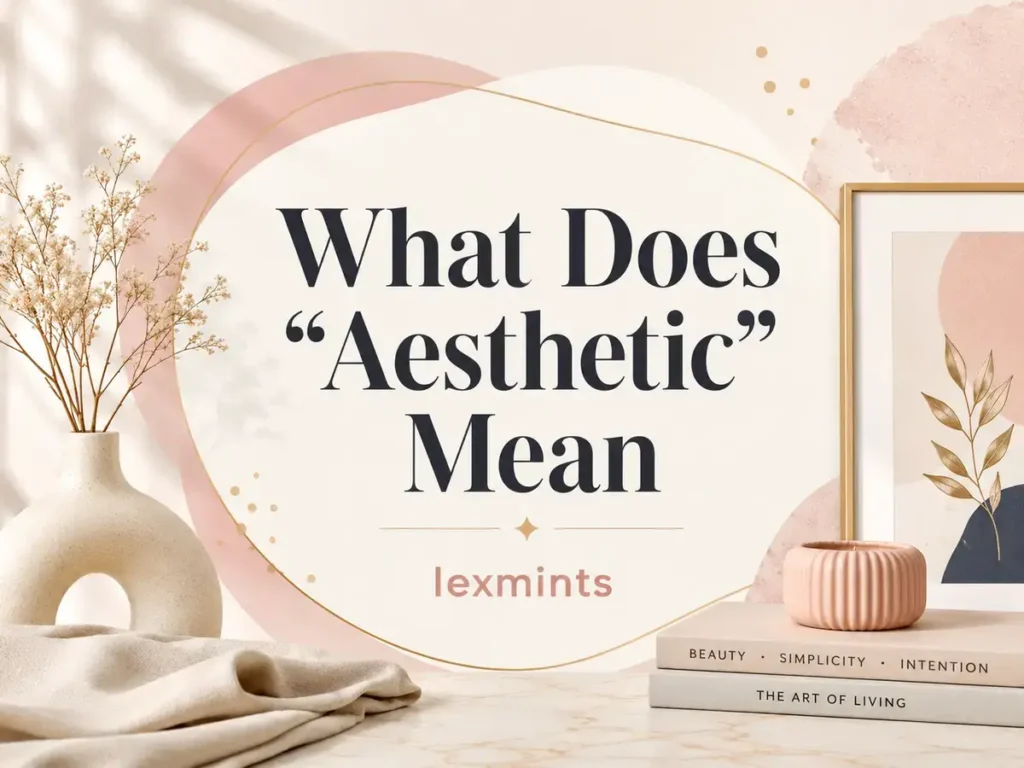 What Does “Aesthetic” Mean