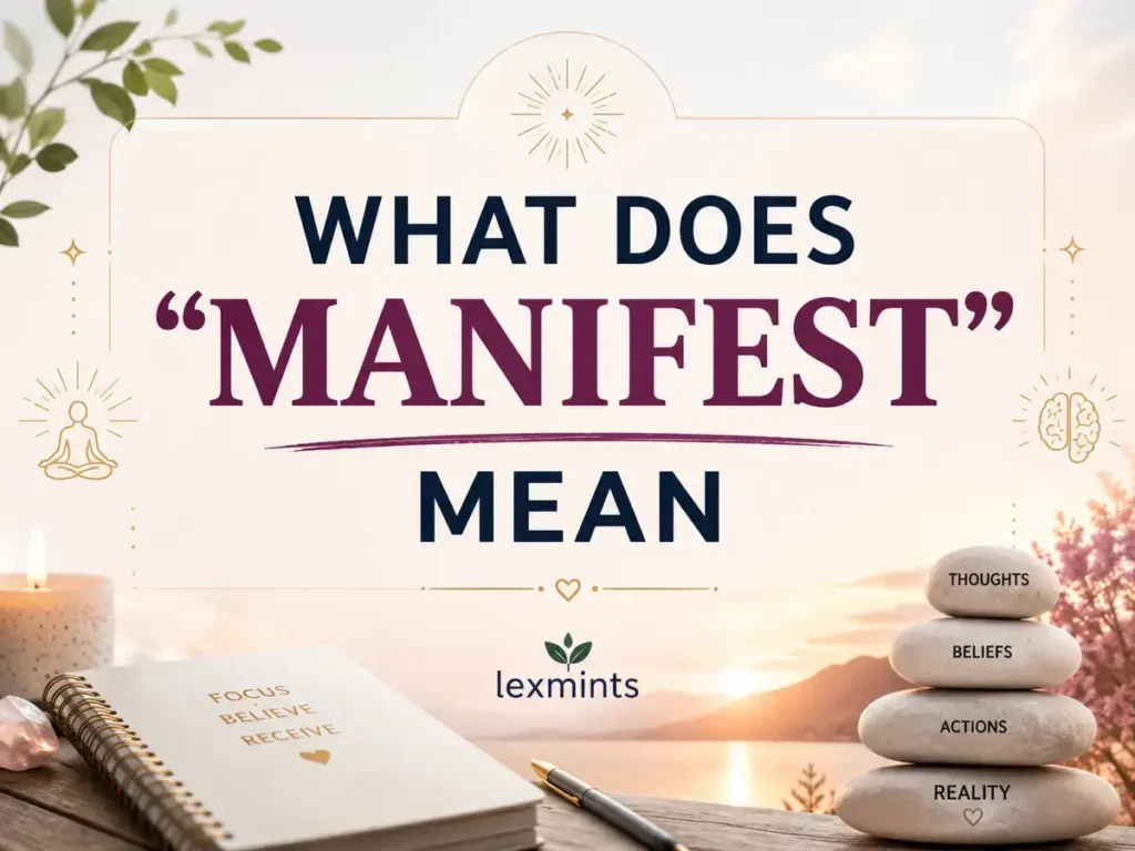 WHAT DOES “MANIFEST” MEAN