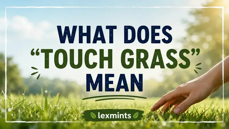 WHAT DOES “TOUCH GRASS” MEAN