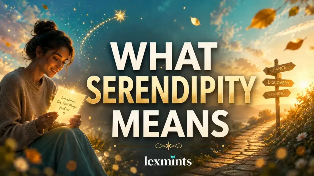 WHAT SERENDIPITY MEANS