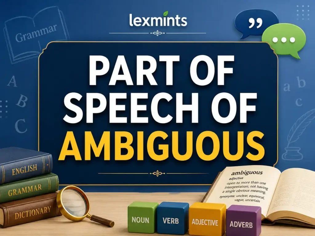 PART OF SPEECH OF AMBIGUOUS