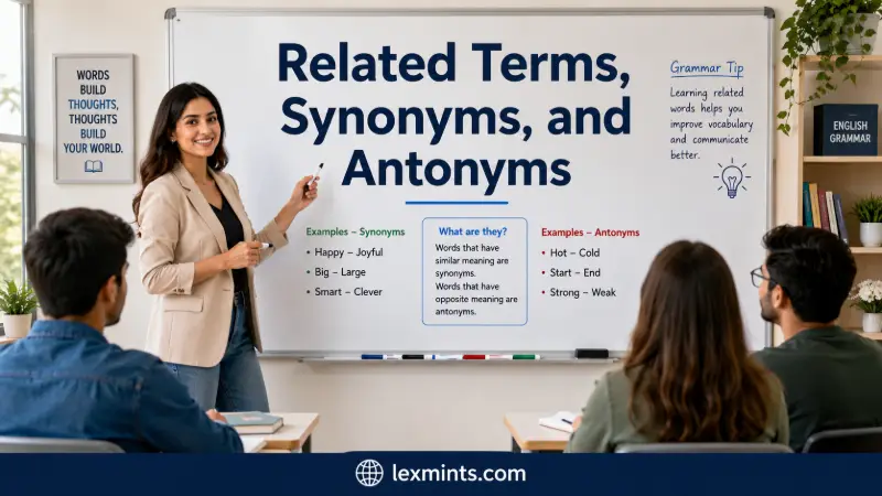 Related Terms, Synonyms, and Antonyms