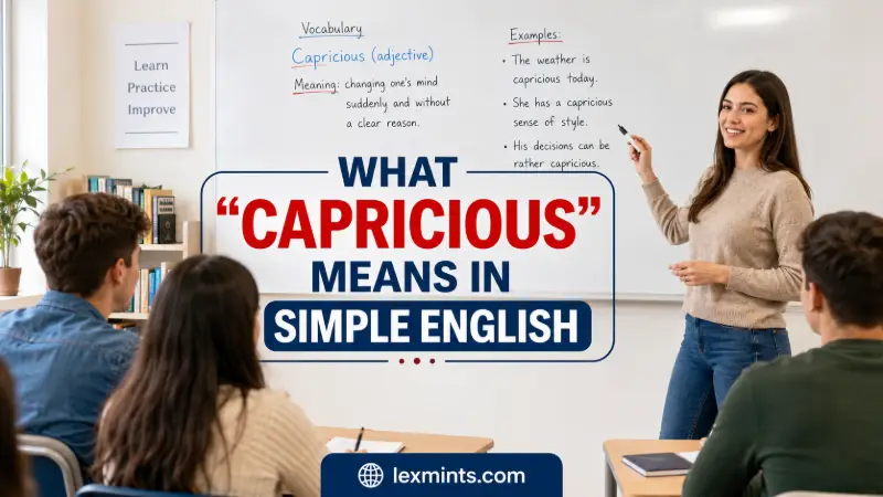 WHAT “CAPRICIOUS” MEANS IN SIMPLE ENGLISH