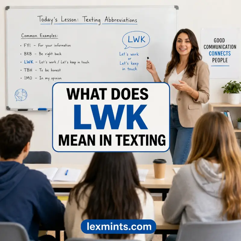 WHAT DOES LWK MEAN IN TEXTING