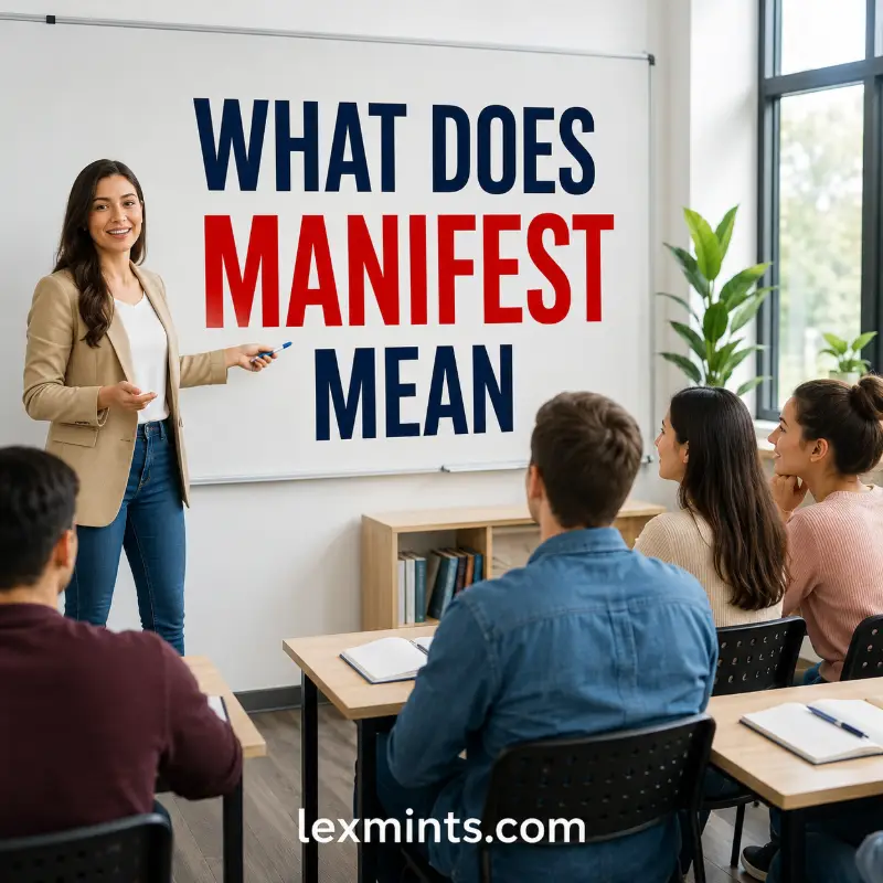 WHAT DOES MANIFEST MEAN
