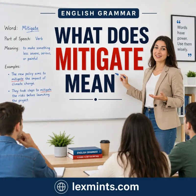 WHAT DOES MITIGATE MEAN