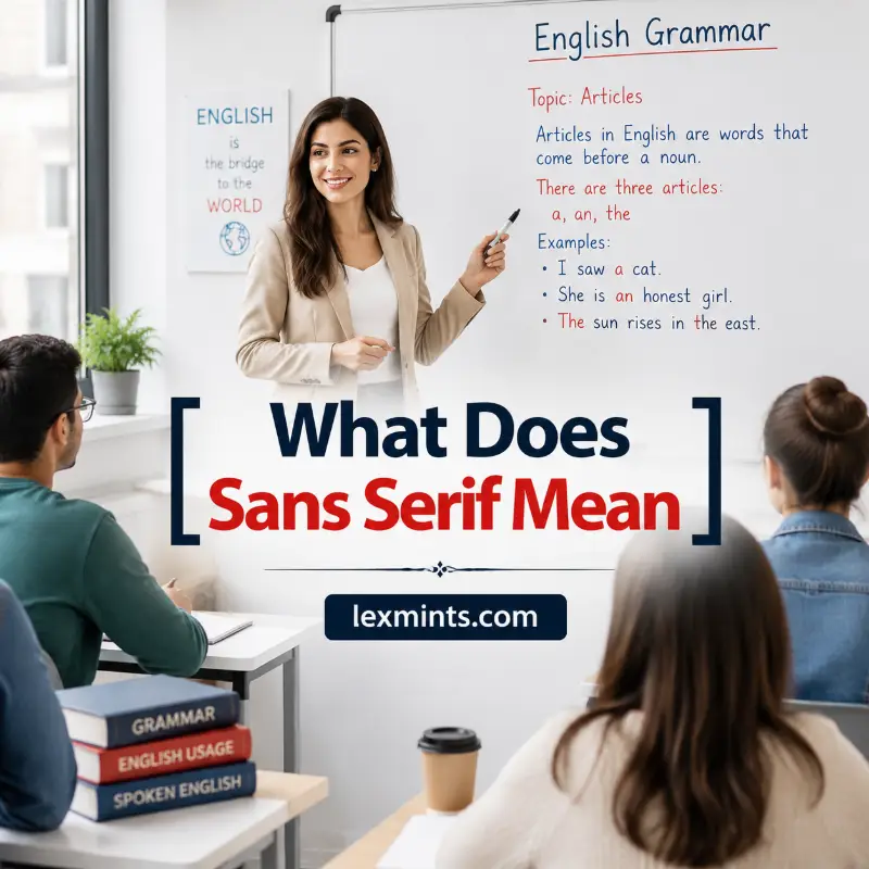What Does Sans Serif Mean
