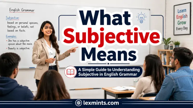 What Subjective Means