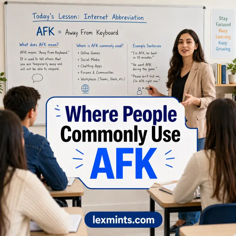 Where People Commonly Use AFK