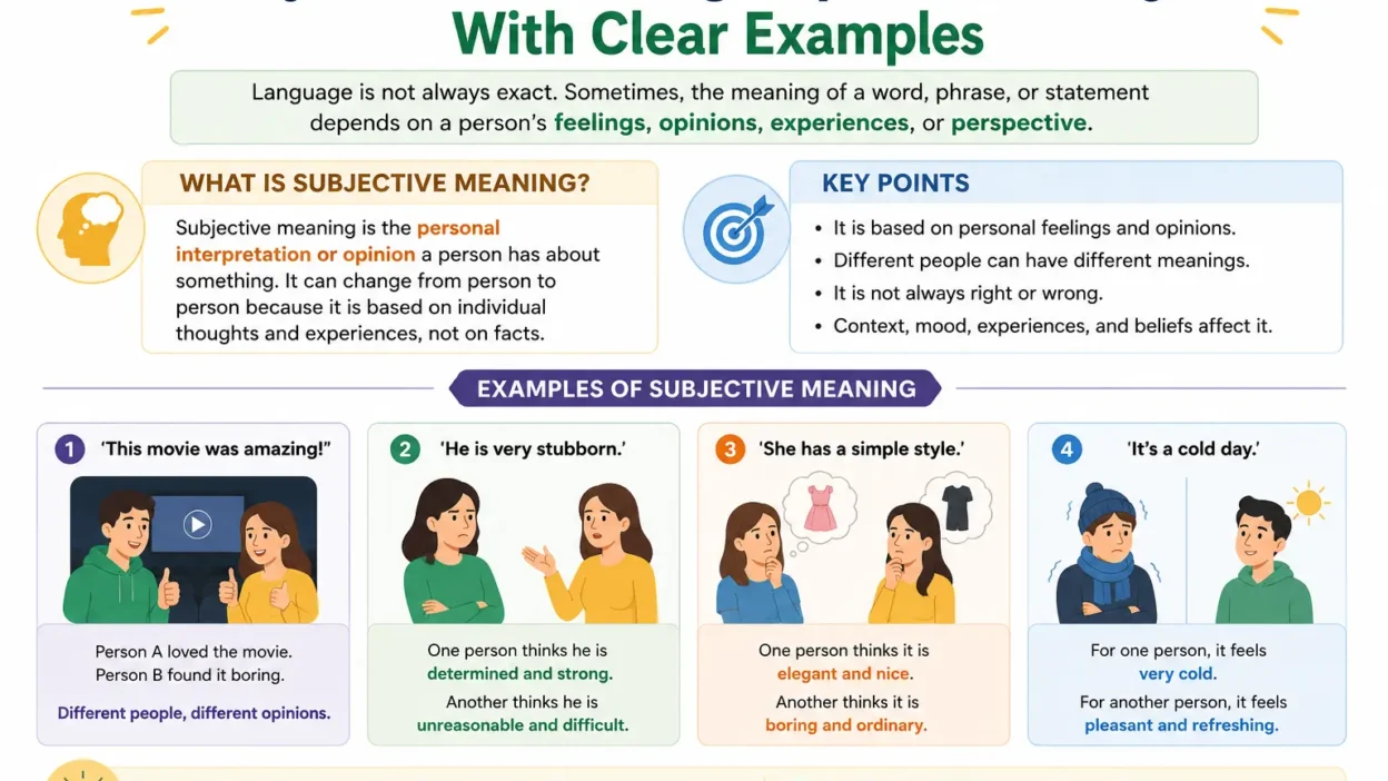 Subjective Meaning Explained in English With Clear Examples