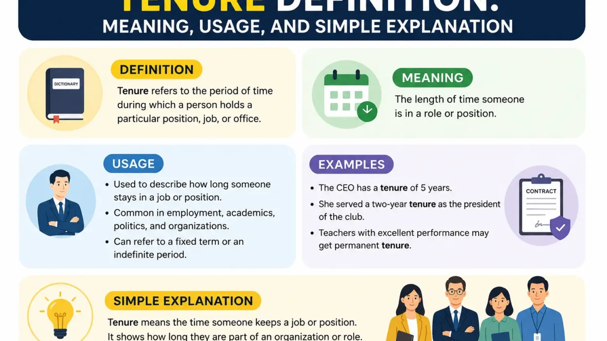 Tenure Definition: Meaning, Usage, and Simple Explanation