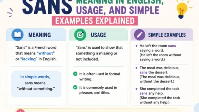 Sans Meaning in English, Usage, and Simple Examples Explained