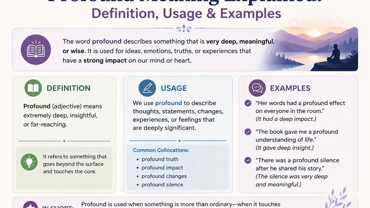 Profound Meaning Explained: Definition, Usage & Examples