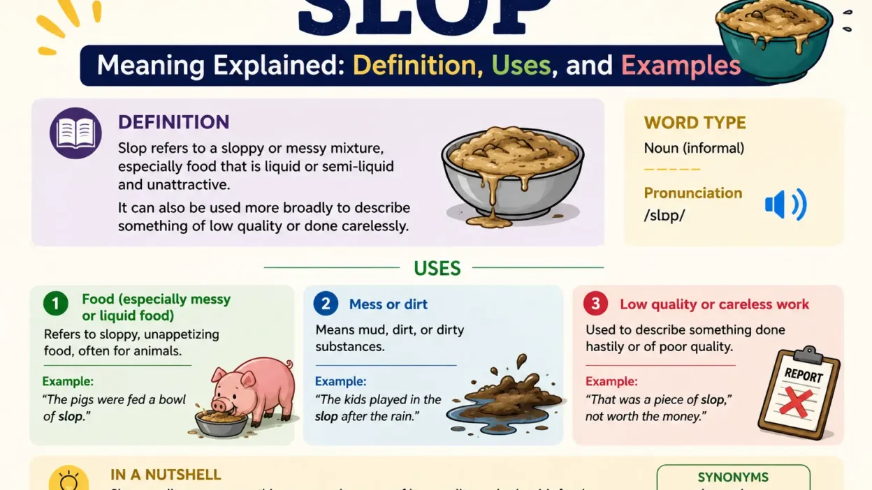 Slop Meaning Explained: Definition, Uses, and Examples