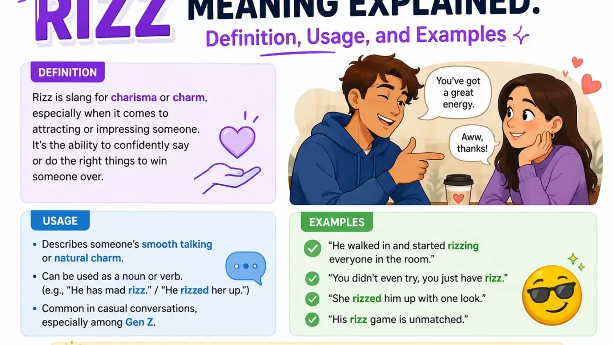 Rizz Meaning Explained: Definition, Usage, and Examples