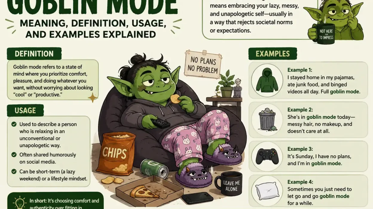 Goblin Mode Meaning: Definition, Usage, and Examples Explained