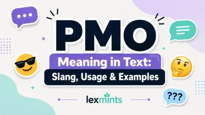 PMO Meaning in Text