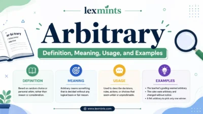 Arbitrary Definition