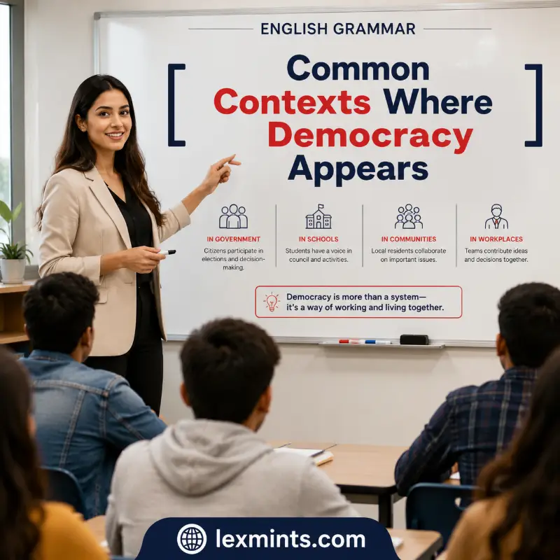 Common Contexts Where Democracy Appears