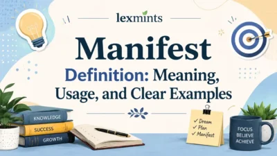 Manifest Definition