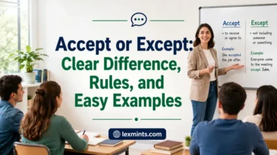 Accept or Except: Clear Difference, Rules, and Easy