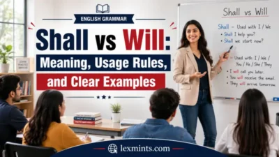 Shall vs Will: Meaning, Usage Rules, and Clear Examples