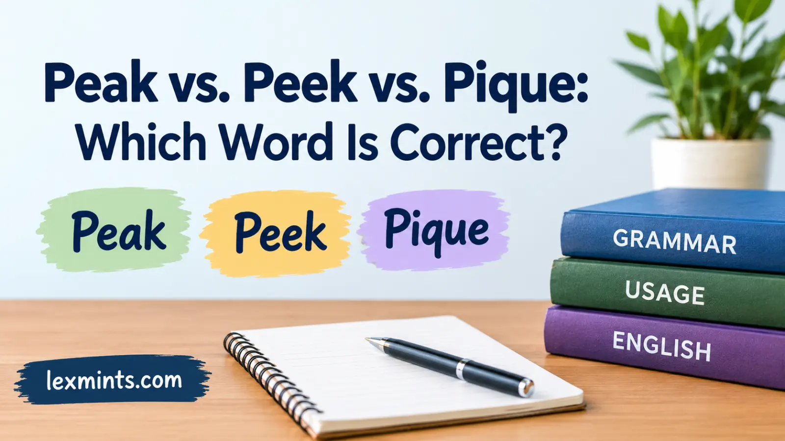Simple Corect Peak vs Peek vs Pique: 7 Easy Differences Explained